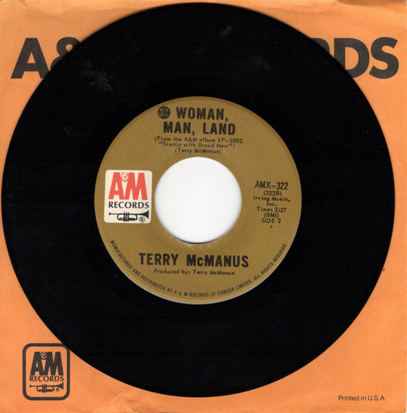 Terry McManus (2) : Love Is Wine (7", Single)