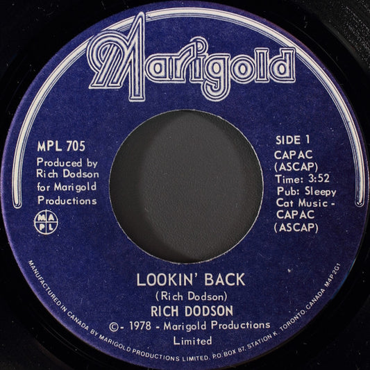 Rich Dodson : Lookin' Back (7", Single)