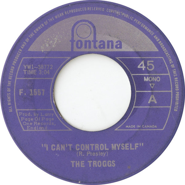 The Troggs : I Can't Control Myself / Gonna Make You (7", Single)