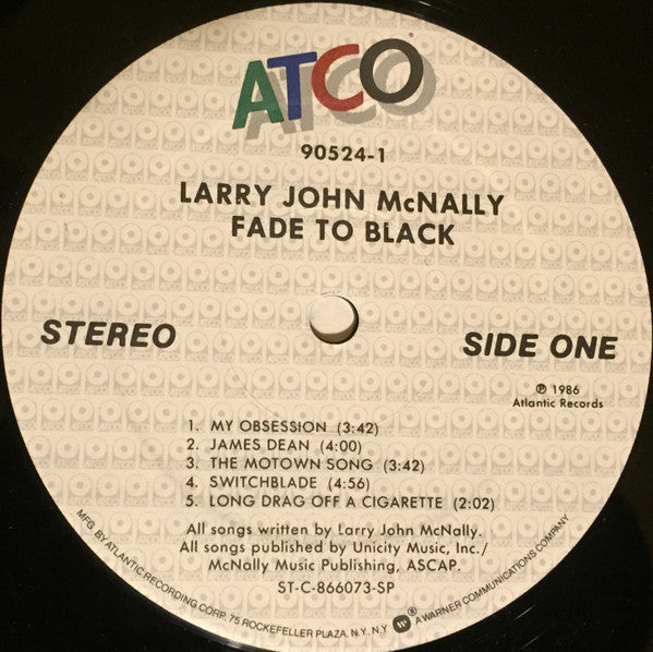 Larry John McNally : Fade To Black (LP, Album)