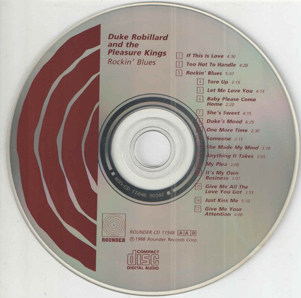 Duke Robillard And The Pleasure Kings : Rockin' Blues (CD, Comp)