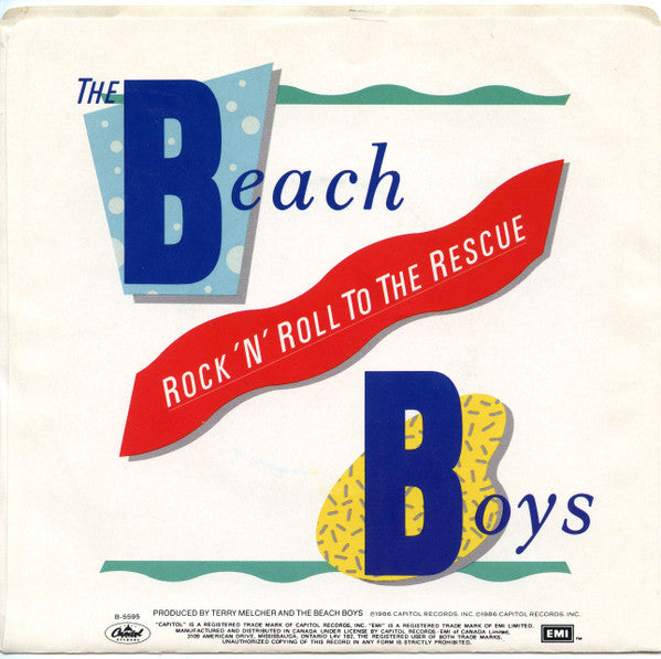 The Beach Boys : Rock 'n' Roll To The Rescue (7", Single)