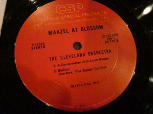 Lorin Maazel, The Cleveland Orchestra : Maazel At Blossom (LP, Album)