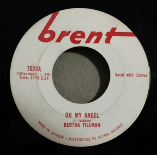 Bertha Tillman : Oh My Angel / Lovin' Time (7", Single)