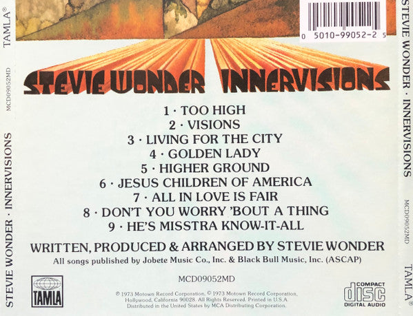 Stevie Wonder : Innervisions (CD, Album)