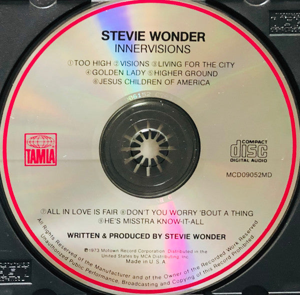 Stevie Wonder : Innervisions (CD, Album)