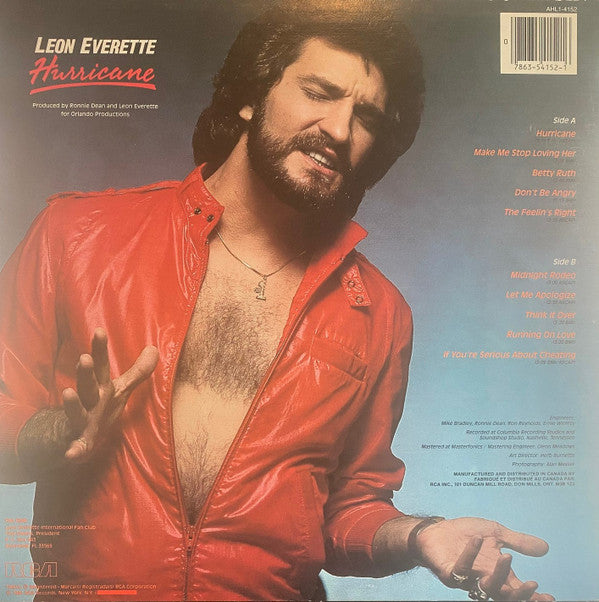 Leon Everette : Hurricane (LP, Album)