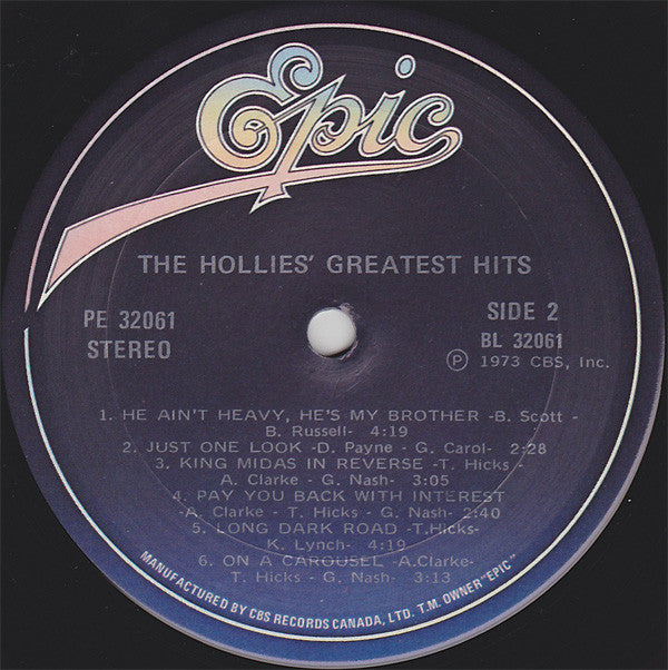 The Hollies : The Hollies' Greatest Hits (LP, Comp, RE)