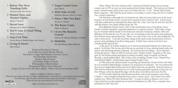 Freddy Fender (2) : The Best Of Freddy Fender (CD, Comp)