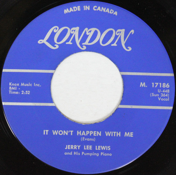 Jerry Lee Lewis : It Won't Happen With Me (7", Single)