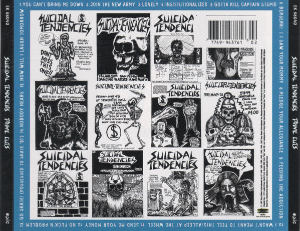 Suicidal Tendencies : Prime Cuts (CD, Comp, Club)