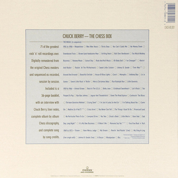 Chuck Berry : The Chess Box (3xCD, Comp, Club, RE, RM + Box)