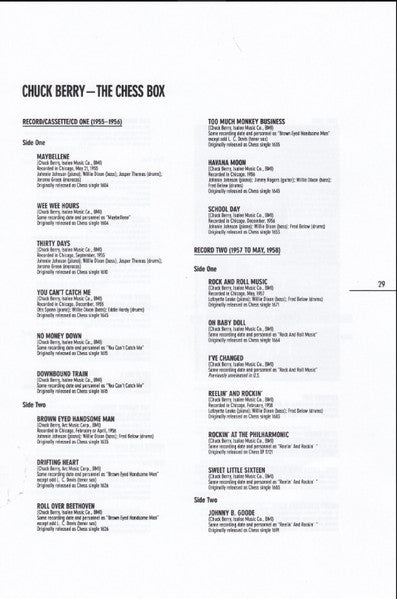 Chuck Berry : The Chess Box (3xCD, Comp, Club, RE, RM + Box)