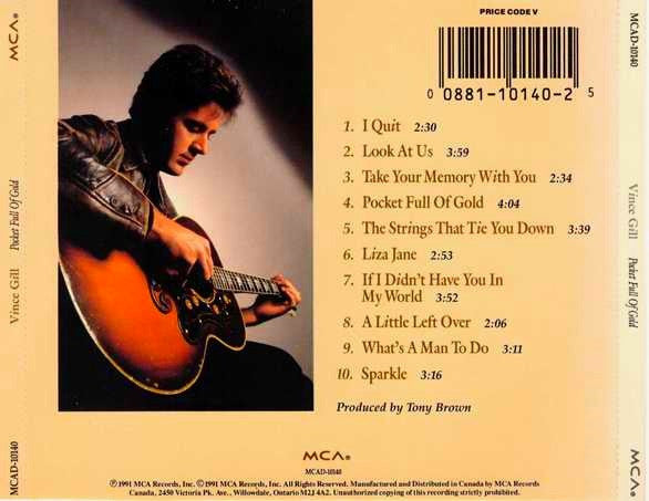Vince Gill : Pocket Full Of Gold (CD, Album)