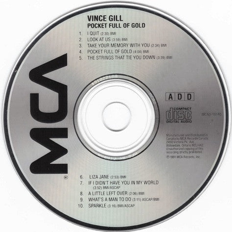 Vince Gill : Pocket Full Of Gold (CD, Album)