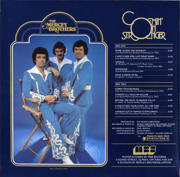 The Mercey Brothers : Comin' On Stronger (LP)