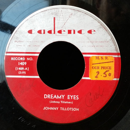 Johnny Tillotson : Dreamy Eyes / Well I'm Your Man (7", Single)