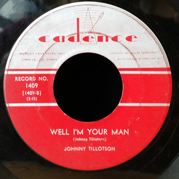 Johnny Tillotson : Dreamy Eyes / Well I'm Your Man (7", Single)
