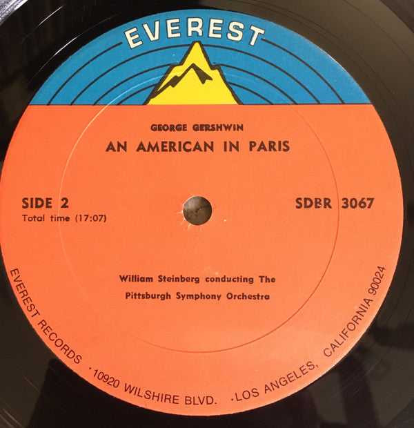 George Gershwin – William Steinberg conducting the Pittsburgh Symphony Orchestra, Jesus Maria Sanroma : Rhapsody In Blue / An American In Paris (LP, RE)