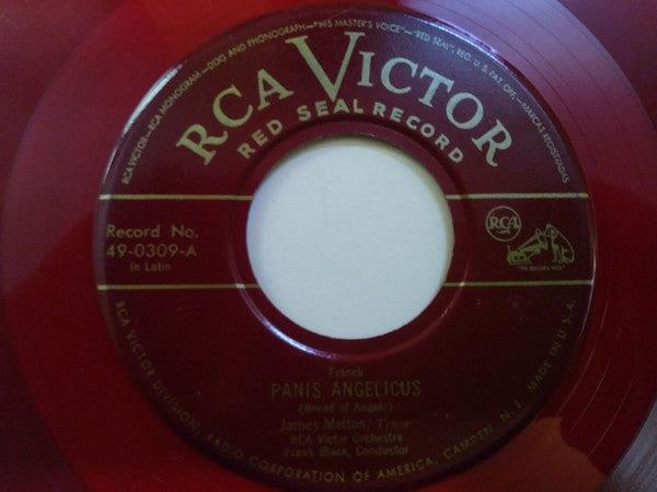 James Melton : Panis Angelicus / Berceuse (7", Single, Mono)