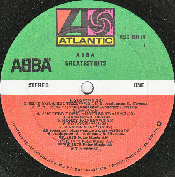 ABBA : Greatest Hits (LP, Comp, RE, Gat)
