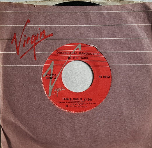 Orchestral Manoeuvres In The Dark : Tesla Girls (7", Single)