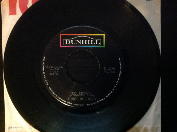 Three Dog Night : Celebrate (7", Single)
