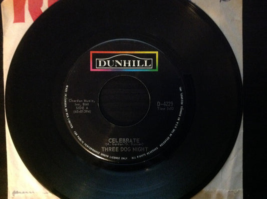 Three Dog Night : Celebrate (7", Single)