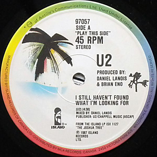 U2 : I Still Haven't Found What I'm Looking For (7", Single)