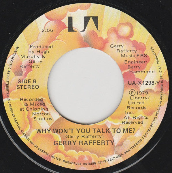 Gerry Rafferty : Days Gone Down (Still Got The Light In Your Eyes) (7")