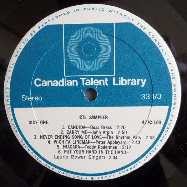 Various : CTL Sampler (LP, Album)