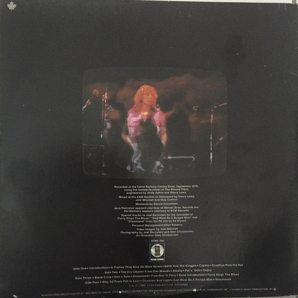 Joni Mitchell : Shadows And Light (2xLP, Album, Gat)