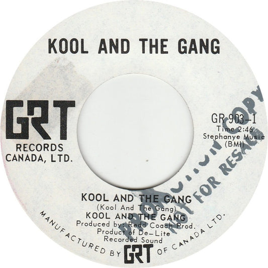 Kool And The Gang* : Kool And The Gang / Raw Hamburgers (7")