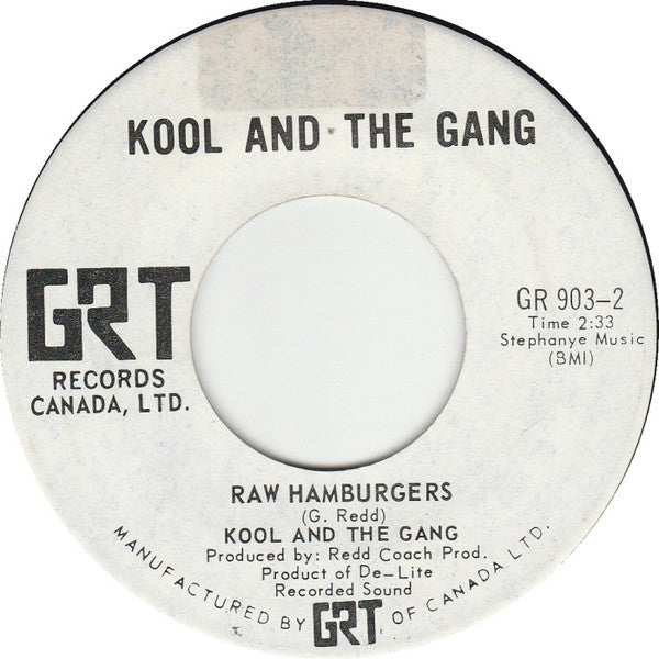Kool And The Gang* : Kool And The Gang / Raw Hamburgers (7")