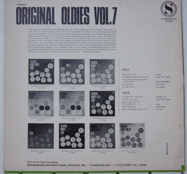 Various : Original Oldies Vol.7 (LP, Comp)