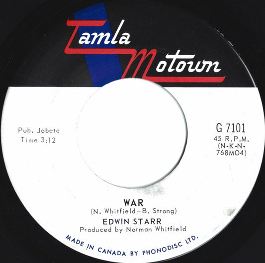 Edwin Starr : War (7", Single)