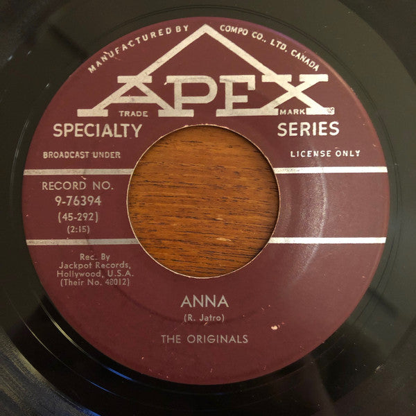 The Originals (2) : Anna / Sleepless Hours (7")