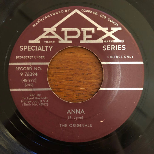 The Originals (2) : Anna / Sleepless Hours (7")