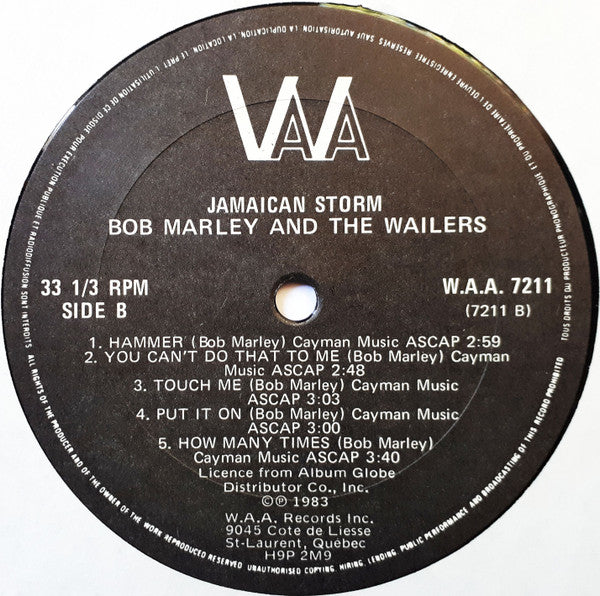 Bob Marley & The Wailers : Jamaican Storm (LP, Comp)