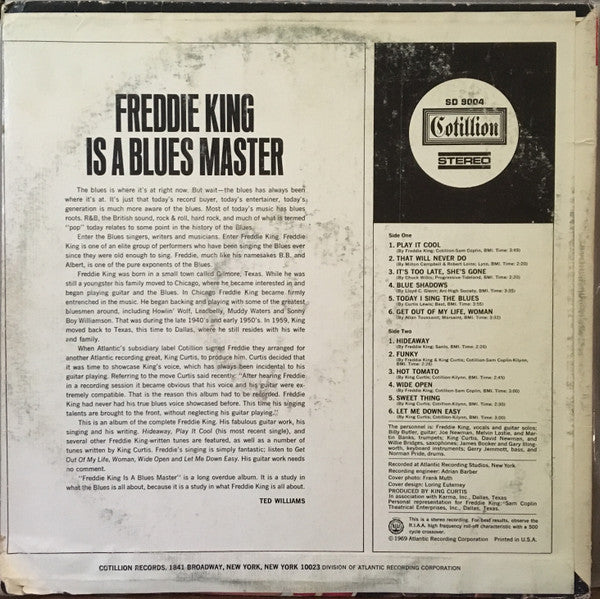 Freddie King : Freddie King Is A Blues Master (LP, Album, Ter)