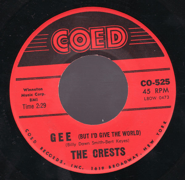 The Crests : Step By Step / Gee (7")