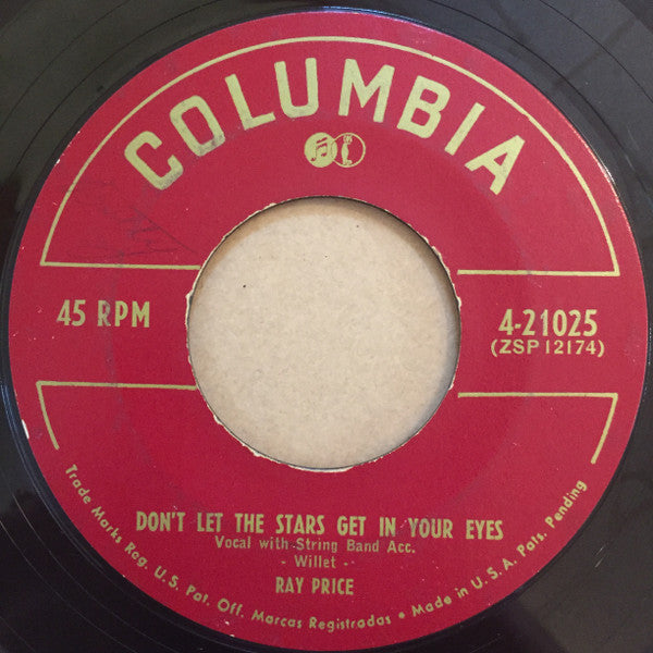 Ray Price : Don't Let The Stars Get In Your Eyes / I Lost The Only Love I Knew (7", Single)