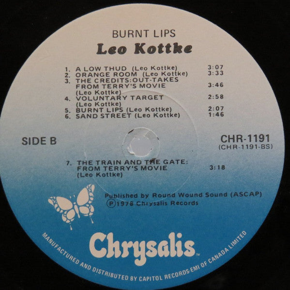 Leo Kottke : Burnt Lips (LP, Album)