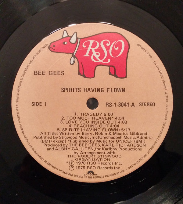Bee Gees : Spirits Having Flown (LP, Album, Gat)