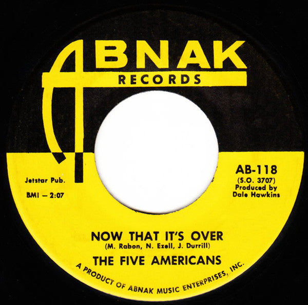 The Five Americans : Western Union / Now That It's Over (7", Single, Sou)
