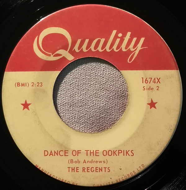 The Regents (12) : Night Train From Tunisia (7", Single)