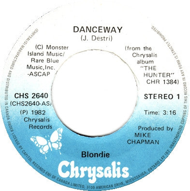 Blondie : Danceway (7", Single)