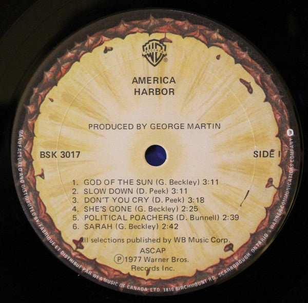 America (2) : Harbor (LP, Album)