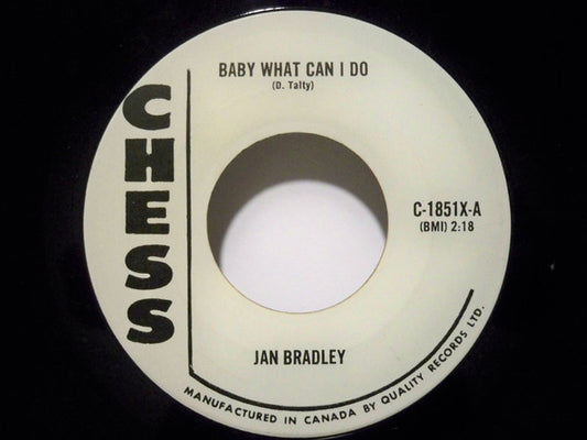 Jan Bradley : Baby What Can I Do / These Tears (7", Single)