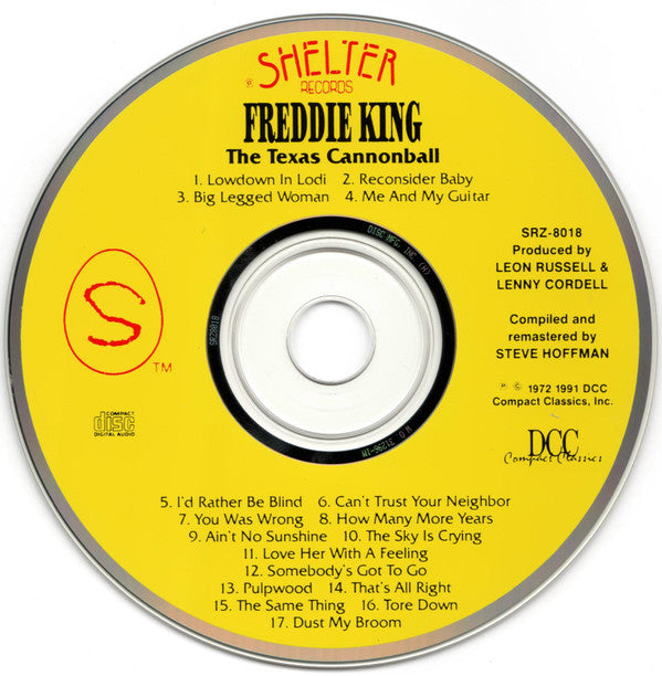 Freddie King : Texas Cannonball (CD, Album, RE)